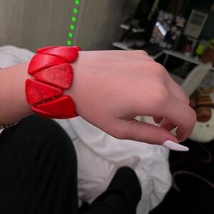 Orange Coral Bracelet